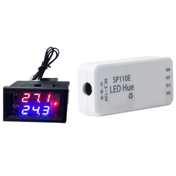1 Nastavte Elektronický Regulátor Teploty Prepínač & 1 Ks Bluetooth SP110E Mini Radič 16