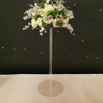 10PCS akrylový stojan tabuľke sa zobrazujú stojan svadobné kvetinové vázy svadobné pozadie dekorácie kolo svadobné centerpieces jasné, stĺpce 12