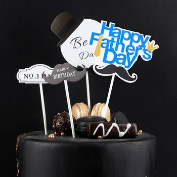 10pcs Cake Decoration Šťastný Deň otcov Tortu Ručné Plugin Otec Budete Pracovať Tvrdo Otec, Láska Ako Kartu 2021 Nové 2
