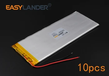 10pcs/Veľa 3,7 V 4000mAh 4058155 Nabíjateľná li Polymer Li-ion Batéria Pre Bluetooth Notebook E-Book Power Bank Prenosné Spotrebiteľa 8