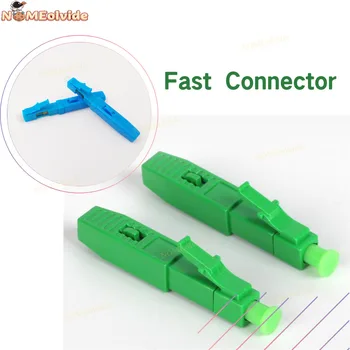 10pcs/veľa LC UPC LC APC Rýchly Konektor FTTH (Fiber Optic Rýchly Konektor single-mode optického rýchly konektor LC Vložené typ 4