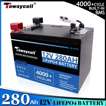 12V 280AH Lifepo4 Batérie Lítium Železa Fosfát batérie Bulit-v BMS Pre Loď Domov Skladovanie Off-Grid EÚ NÁS bez DANE 15