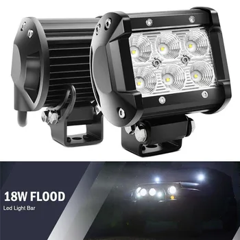 1PCS 18W LED Pracovné Svetlo 4WD Offroad Mieste Hmla ATV SUV UTE Jazdy Lampa Pre Jeep 12