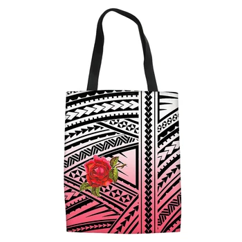 2021Tonga Umelecké Plátno Taška Pre Módne Dievčatá Nakupovanie Kabelky Polynézskej Prenosná Taška Pre Ženy Tašky Dizajnér