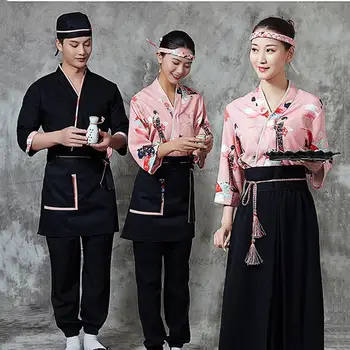 2022 sushi reštaurácia pracovné oblečenie košele kuchár uniformy stravovacie služby tlač národnej topy japonský štýl kuchyne, kuchár kuchár bundy 9