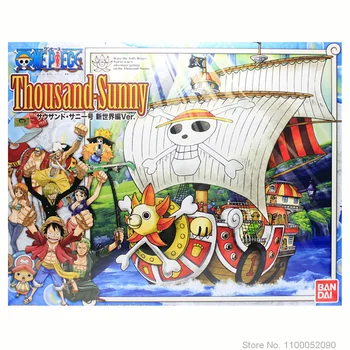 25cmGenuine Bandai Anime Jeden Kus Originál Tisíc Slnečný Loď Wano Pirátskej Lodi Obrázok PVC Akcie Obrázok Hračky Zberateľskú Model