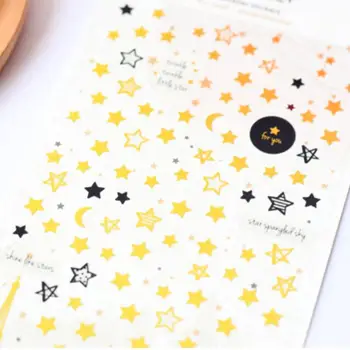 2pack Zlaté hviezdy a mesiac série hot razenie nepremokavé detské hračky nálepky zápisník dodanie