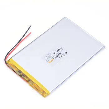 3,7 V 10000mAh Lítium-Polymérová Nabíjateľná Batéria Li-Po, Pre GPS, PSP DVD Power bank 9