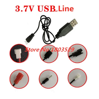 3.7 V, USB Linka Pre Diaľkové Ovládanie Drone Poplatok line 3,7 V lítiové batérie, USB nabíjací kábel SM JST PH XH2.54 Typ USB Line