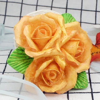 3 rose zásuvky formy vôňa vozidla parfum HOBBY ručné silikónové formy cake decoration model P1050 16