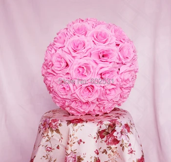 30 CM Pomander rose loptu Veľké rose petal nevesta drží kvet, svadobné bozkávanie kvet loptu strana/domáce dekorácie floweFree doprava 16
