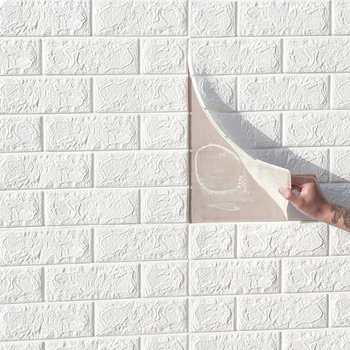 3D Stenové Nálepky Imitácia Tehly Kuchyňa Spálňa Izba Dekorácie Nepremokavé samolepiace Tapety Domova Nálepky 5