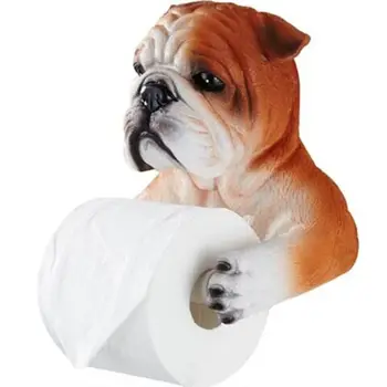 3D Toaletného papiera držiak na Wc hygiena živice zásobník Voľný úder rukou psa tkaniva box domácnosti papier, uterák držiak cievky cievka prístroja 17