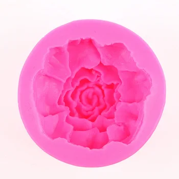 3D Veľké kvety ruže mydlo plesne chocolate cake zdobenie nástroje DIY pečenie fondant silikónové formy F0443 14