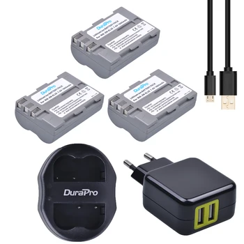 3ks DuraPro EN-EL3E EN-EL3e Batéria + USB Duálna Nabíjačka + AC Adaptér Pre Nikon D70 D70S D80 D90 D100 D200 D300 D300S D700 Fotoaparát 10