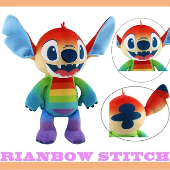 45 cm Disney ' Lilo & Stitch Animovaný Kreslený Rainbow Steh Plyšové Hračky Plyšové Mäkké Plyšové Bábika Roztomilý Vankúš Detí, Darček k Narodeninám 15