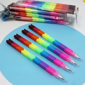 4Pcs/Box Papier Rainbow Ceruzky Písanie, Písacie potreby pre Školské a Kancelárske potreby, Písanie a Maľovanie 14