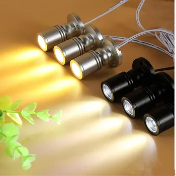 5 ks/veľa RGB LED Reflektor Povrchu 3W Mini led spot light stropu Nadol Stmievateľné osvetlenie Skrine Lampy, Skrine žiarovky AC85-265V