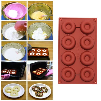8 Dutiny Šišku Pečenie Plesne Torte Čokoláda, Cukor, Mydlo, Silikónové Formy 16