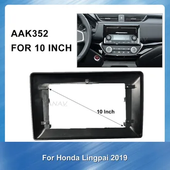 9 Palcový 2 Din autorádia Fascia Pre-Honda Lingpai 2019 Auto Stereo DVD, GPS Navigácie Dash Mount Výbava Inštalačný Kit Frame Panel 9