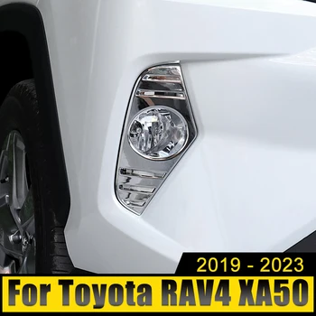 ABS Auto Predné Hmlové Svietidlo Kryt Hmlové Svetlo Výbava Nálepky, Dekorácie, Doplnky Pre Toyota RAV4 2019-2021 2022 2023 RAV 4 XA50 Hybrid 3