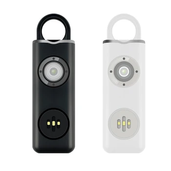 Alarm Keychain Bezpečné Zvuk Osobné Alarm Núdze-Bezpečnosť Siréna 130dB Bezpečnostný Alarm Kľúčov s LED Svetlom 10