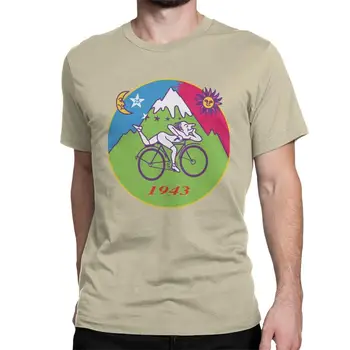 Albert Hofmann Požičovňa Deň LSD 1943 Mužov Tričko Bicykli Novinka Tee Tričko Krátky Rukáv, golier Posádky Krku T-Shirt Bavlna Letné Topy 5