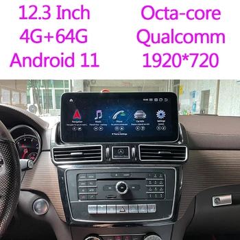 Android 11 Bezdrôtový CarPlay 360 Vták Zobraziť Na Mercedes Benz GLE W166 2015-2019 Auto multimediálne Rádio Prehrávač, GPS Navigačné tlačidlo Navi 13