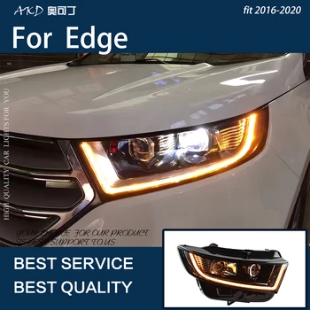 Auto Svetlá Na Okraji 2016-2020 LED Auto Svetlomety Montáž Upgrade Vysokej Nakonfigurovať Hawkeye Dizajn Bicofal Objektív Nástroje a Príslušenstvo