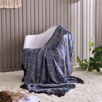 Bambusové vlákno lete chladné chladný pocit gauč strapec Parapete modrá deka dospelých 2.0 deti 1,5 m gázy posteľ 17
