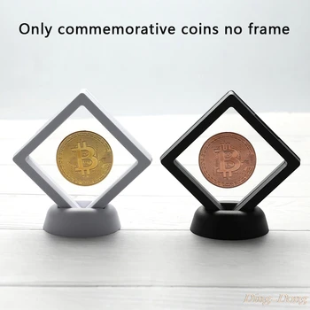 Bitcoin Bit Mince Litecoin Zvlnenie Kovové Spomienke Mince s Zobrazovanie Stojan 1 Ks 7
