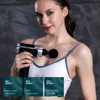 Celé telo mini fascia zbraň touch-tone fitness masér fascia masáž svaly sa uvoľnia kladivo guľomet 7