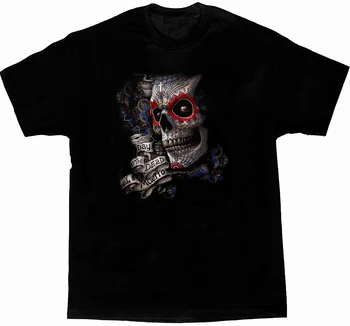 Chicano Lebky Tetovanie Punk Rock, Gothic Biker Grunge T-Shirt. Letné Bavlna Krátky Rukáv O-Krku Unisex Tričko Nový S-3XL 12
