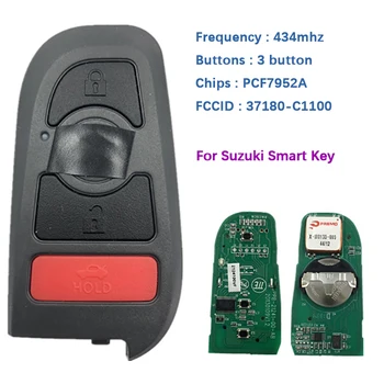 CN048013 Pôvodnej 3 Tlačidlo Smart Card Diaľkové Tlačidlo Pre Suzuki 434MHz PCF7952A 37180-C1100