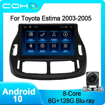 COHO Pre Toyota Estima RHD 2003-2005 Gps Navigácie Stereo Rádio Auto Multimediálne Android 10 Octa-Core 6+128G