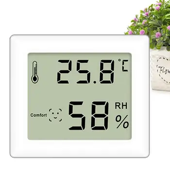 Digitálne Teplota Vlhkosť vzduchu Monitorovať Vnútorný Teplomer Vlhkomer S LCD Displej Stene Visí Vlhkomer Teplomer 15
