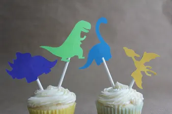 Dinosaurov Cupcake Mulčovače, svadby, narodeniny dieťa sprcha Strany potravín vyberá doprava zadarmo photo booth rekvizity