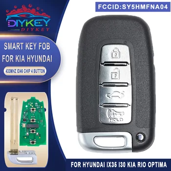 DIYKEY SY5HMFNA04 315MHz / 433MHz ID46 Smart Remote Kľúča Vozidla v roku 2011 2012 2013 2014 Hyundai IX35 I30 pre Kia Rio Optima SX EX LX 13