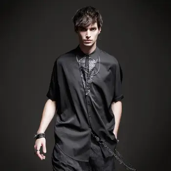 Doprava zadarmo novej pánskej mužskej módy black príležitostné letné Duše 2020 prameň tmavých príležitostné voľné krátke puzdre tričko BC201113295 4