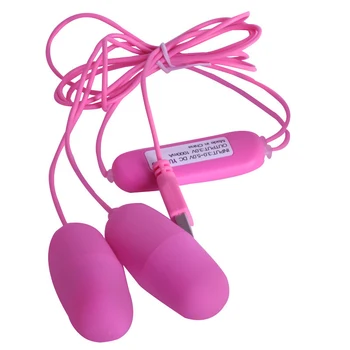 Dual Vajcia Vibrátor USB Frekvenčný Konverzie G-Spot Masáž Klitorisu Stimulátor Vibračné Vajíčko Sexuálne Hračky, Ženy, Ženská Masturbácia 12