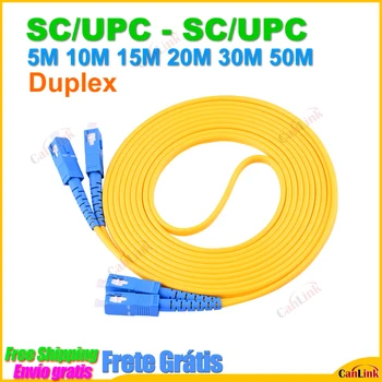 Duplex Patch Kábel 5M 10 M 15M 20 M 30 M 50 M SC/UPC - SC/UPC Fiber Optic Patch Kábel FTTH (Fiber Jednotný Režim Kábla 17