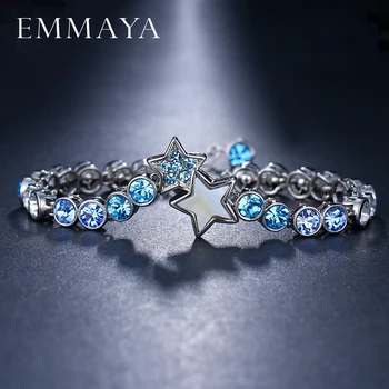 EMMAYA Light blue Crystal Kolo reťazca, Náramky, Prívesky Pre Ženy, Módny Dizajn Lacné Ženy Šperky 14