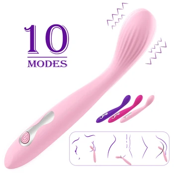 G-Spot Vibrátor 10 Rýchlosť Prsta Orgazmus Masáž Klitoris, Vagina Stimulátor Masturbator Dildo Erotický Stimulátor Sexuálne Hračky pre Dospelých Fem 18