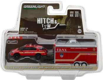 GreenLight 1:64 Ford Hasičov Mesta Collector Edition Kovové Diecast Model Hračka Darček