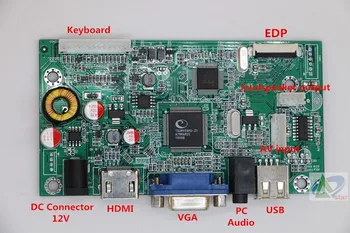 HDMI+VGA+AUDIO+USB+AV LCD Radič Doske auta 15.6 