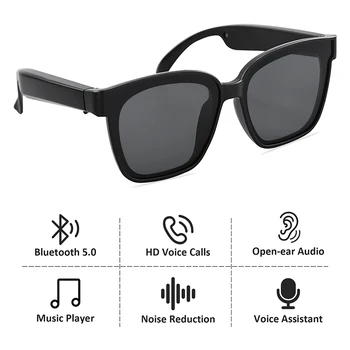 High-Tech Inteligentné Okuliare Bezdrôtové Bluetooth Hands-Free Volanie Hudby Ovládanie Hlasom Otvorený Reproduktor Slúchadla Vonkajšie Cyklistické Športové Ucho 13