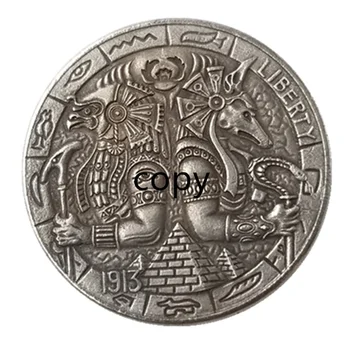 Horus Anubis Egyptský HOBO MINCE Rangers NÁS Mince Darček Výzvou REPLIKA Pamätné Mince - REPLIKA Mince, Medaily, Mince, Zber 1
