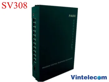 Hot predaj VinTelecom SV308 3CO+8Ext PBX / Telefón Výmenníka /Telefón systém/ Mini telefónnej ústredne / SOHO PBX / Malej telefónnej ústredne-Podpora 2