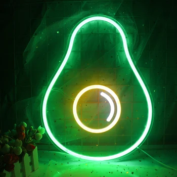ineonlife Žiariviek Izba Jedáleň Ovocie Cherry Potravín Omeleta Strany Vianočné Dekoratívne LED Svietidlá Nástenné svietidlo Prihlásiť Neon 3