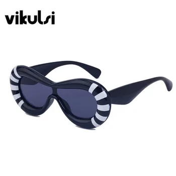 Jeden Kus Slnečné Okuliare Zábavné Dámske Okuliare Nafúknuté Značky Dizajnér Slnečné Okuliare Ženy Hrubé Pera Pilot, Slnečné Okuliare Mužov Oculos De Sol 3